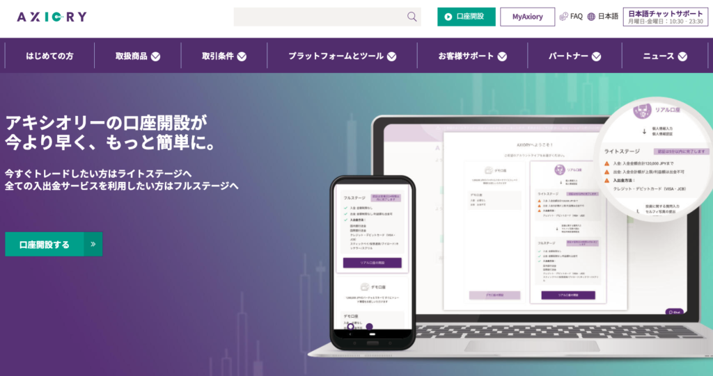 おすすめ優良海外FX業者「AXIORY」