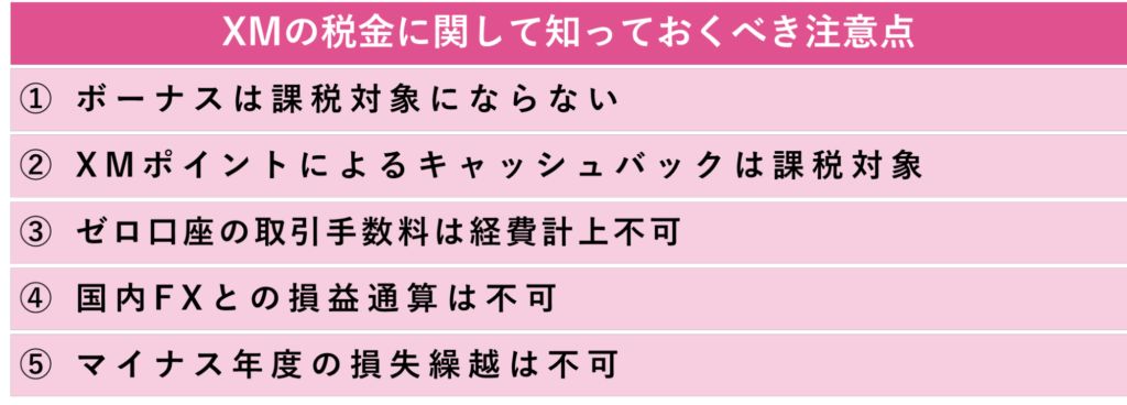 XMの税金に関して知っておくべき注意点